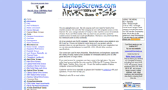 Desktop Screenshot of laptopscrews.com